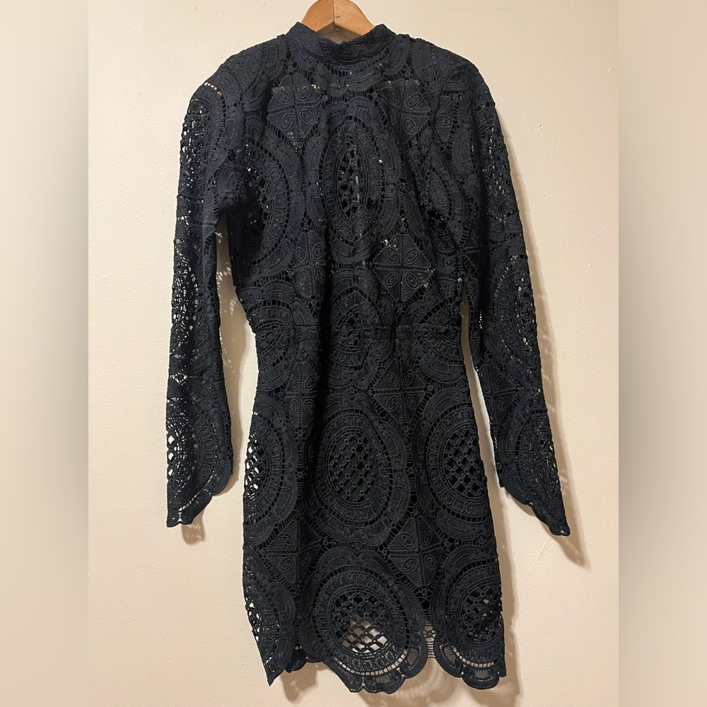 The Vintage Shop High Neck Lace Dress